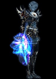 Personagem Elfa com armadura de grau S no L2 Oak